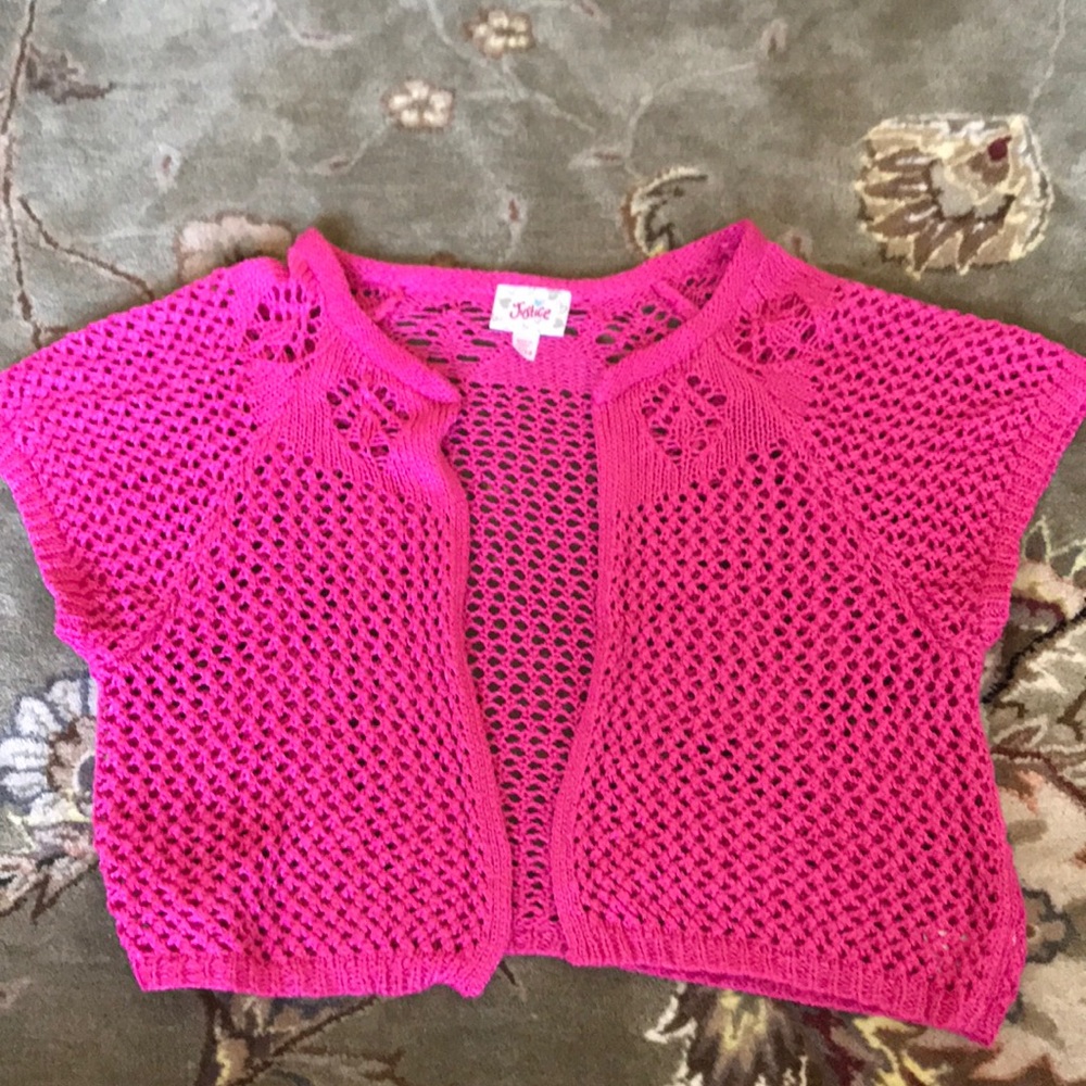 Justice girls sweater jacket size 12